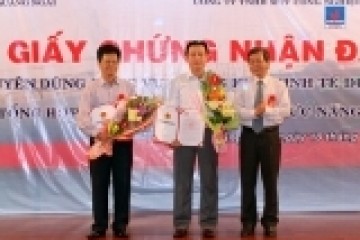 Grant Investment certificate of Pier No.2 - Dung Quat General Port for DQS 