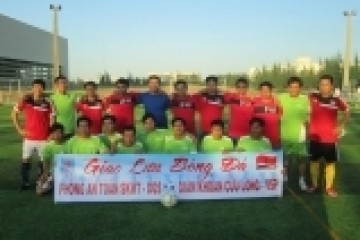 Giao lưu bóng đá giữa Phòng ATSKMT-DQS với Giàn khoan Cửu Long - VSP