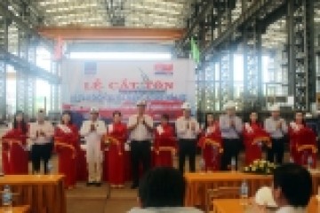 DQS tổ chức Lễ cắt tôn 02 tàu dịch vụ đa năng 12.000 mã lực