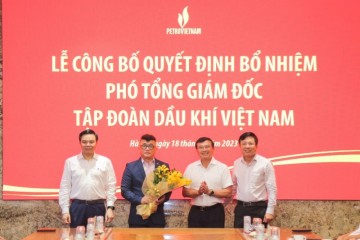 Đồng chí Phan Tử Giang được bổ nhiệm giữ chức Phó Tổng Giám đốc Petrovietnam