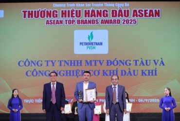 PVSM vinh dự nhận Giải thưởng “Thương Hiệu Hàng Đầu ASEAN 2025”