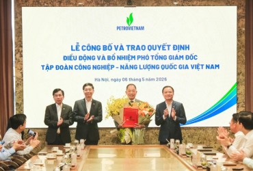 Đồng chí Cao Hoài Dương được bổ nhiệm giữ chức Phó Tổng Giám đốc Petrovietnam
