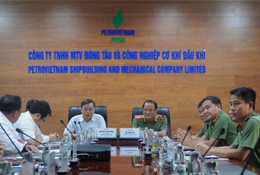 Giám đốc Công an Tỉnh Quảng Ngãi thăm, làm việc tại PVSM